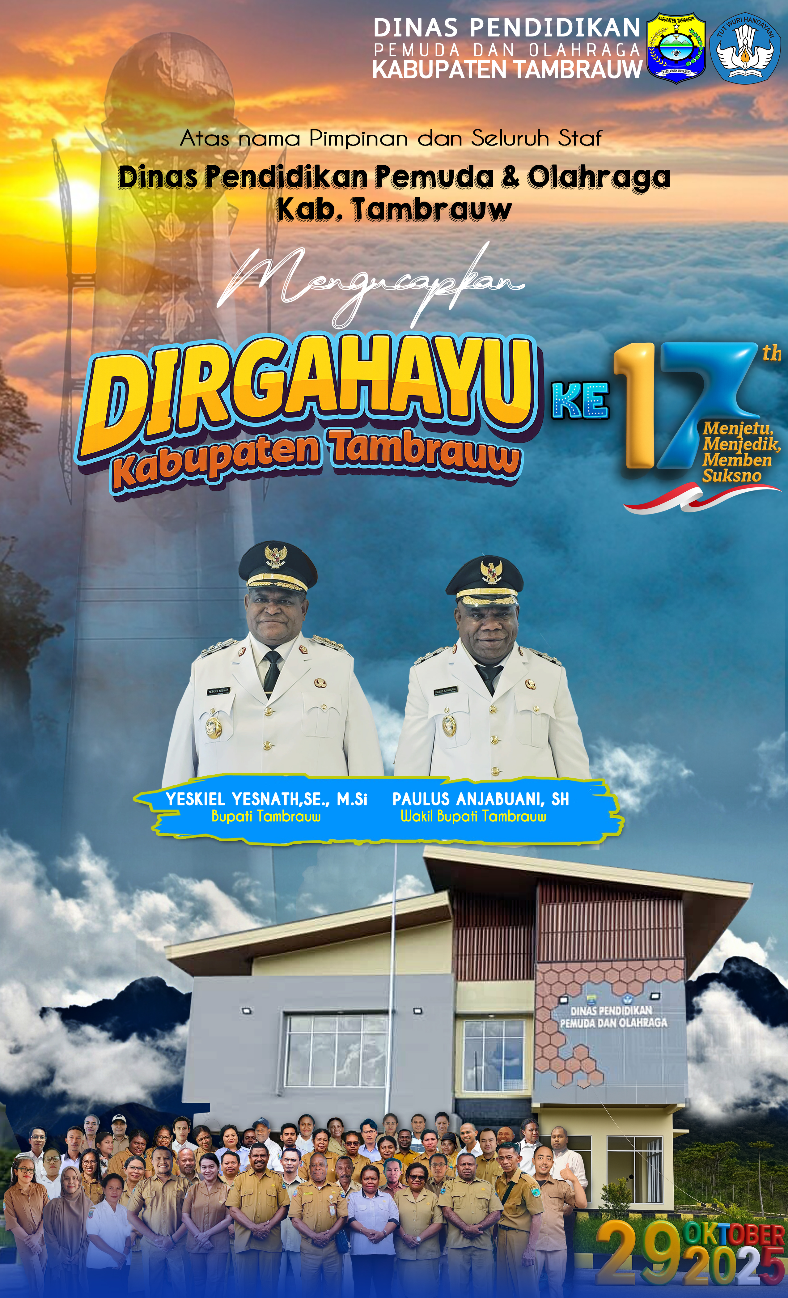 Ultah Tambrauw yang ke 17